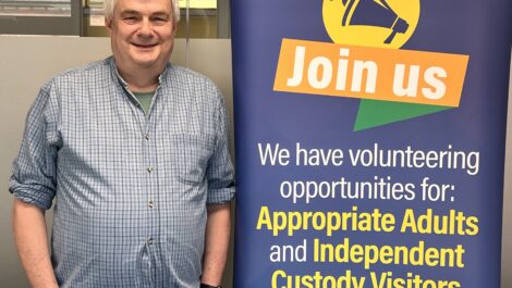 Could you be an Appropriate Adult like volunteer Gary, or join us as an Independent Custody Visitor?